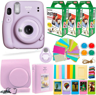 FUJIFILM Instax Mini 11 Instax Mini 11 Camera with Fuji Instant Film (60 Sheets) Instant Camera(Purple)
