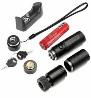 InfraHive 500nm Rechargeable Green Hunting Scope Laser Pointer Pen 3 in 1 Flashlight Torch Style Sight Dot Scope 1 Key Chain(250 nm, Green)