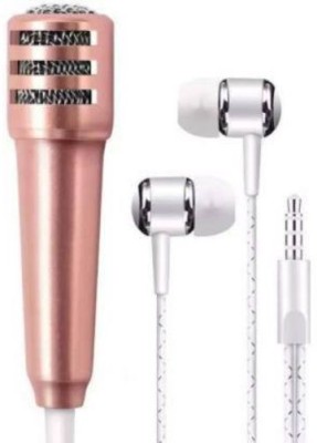 GUGGU JBL_438L_ Karaoke Singing Microphone Metal Sing Mic for Phone, for Computer, for PC Audio Cable with Stereo Earphone Compatible with all smart & IOS devices Microphone