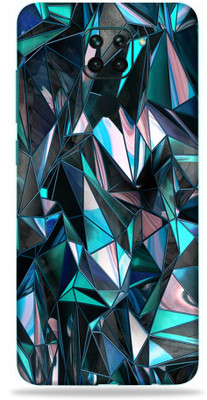 OggyBaba redmi note 9, redmi note9 Mobile Skin(Blue Polygon With Gloss Finish)