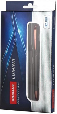 UNOMAX Lumina Premium Metal Retractable Ball Pen(Pack of 4, Ink Color - Blue)