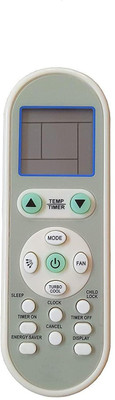 LipiWorld 245 AC Remote Control Compatible for AC Micromax Remote Controller(White)