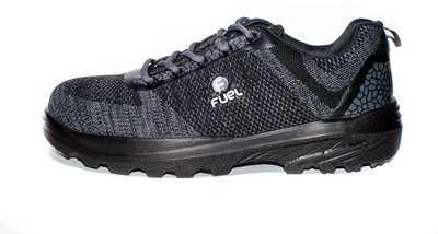 FUEL Steel Toe Fabric Safety Shoe(Black, S1, Size 8)