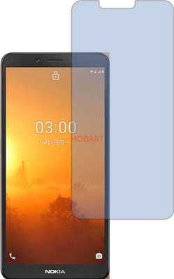MOBART Tempered Glass Guard for NOKIA C3 (Impossible AntiBlue Light)(Pack of 1)
