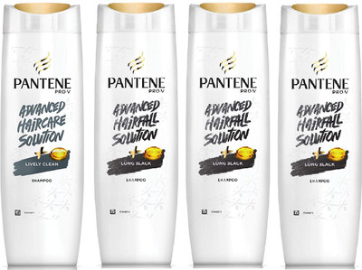 PANTENE 1 Lively Clean +3 Long Black Shampoo 340 Ml *4 Pcs(1360 ml)