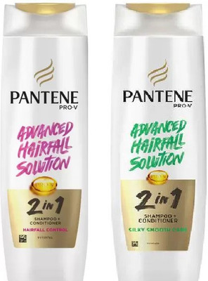 PANTENE 1 Silky Smooth+1 Hair fall Control Shampoo 340 Ml *2(680 ml)
