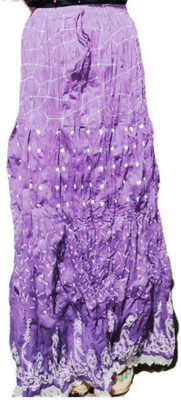 mouli Printed Women Regular Purple Skirt