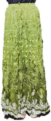 mouli Printed Women Regular Light Green Skirt