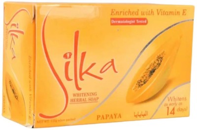 Silka Papaya Glutathione Papaya Skin Lightening & Brightening Soap For All Skin(135 g)