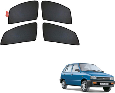 WolkomHome Side Window Sun Shade For Maruti Suzuki 800(Black)
