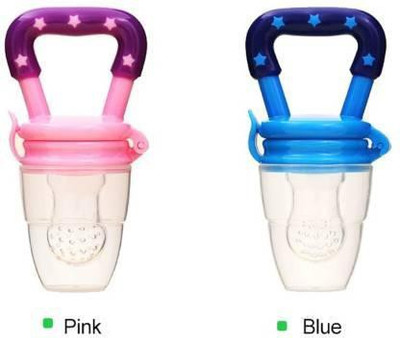 Vadhavan Fruit and Food Nibbler, sucker & Feeding Pacifier Feeder Teether and Feeder(Pink, Blue)
