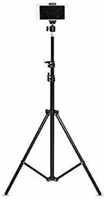 Deeshora 2.1 meter stand with clip,professional tripod, volgging,,video shoot,for Mobile Tripod(Black, Supports Up to 500 g)