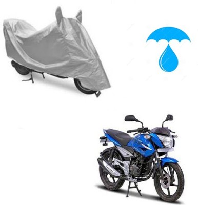 saanvi Two Wheeler Cover for Bajaj(XCD 125cc, Silver)