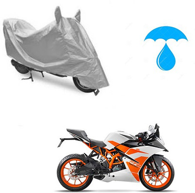 Atulit enterprises Two Wheeler Cover for KTM(Duke 200, Silver)