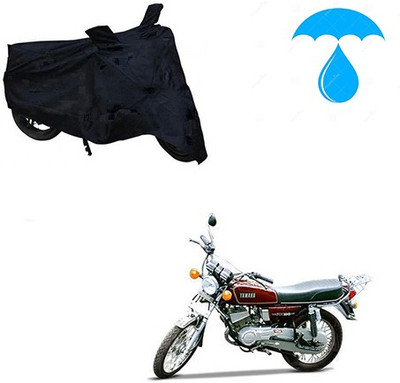 Feel heaven Two Wheeler Cover for Yamaha(RX 100, Black)