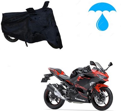 Feel heaven Two Wheeler Cover for Kawasaki(Ninja 250, Black)