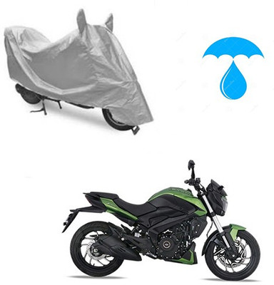 Atulit enterprises Two Wheeler Cover for Bajaj(Dominar, Silver)