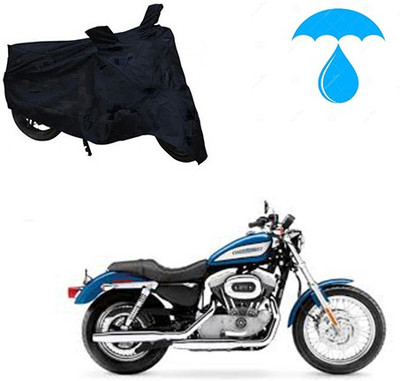 Feel heaven Two Wheeler Cover for Harley Davidson(XL 883, Black)