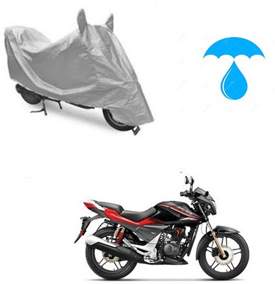 saanvi Two Wheeler Cover for Honda(CBZ Extreme, Silver)