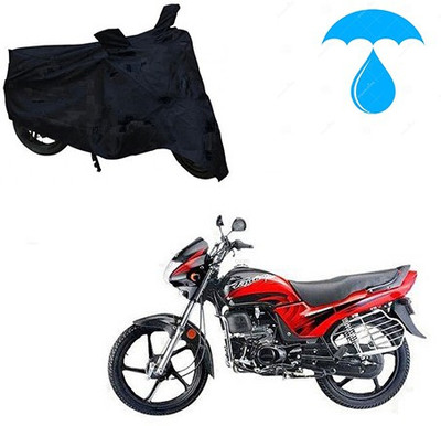 Feel heaven Two Wheeler Cover for Honda(Passion Plus, Black)