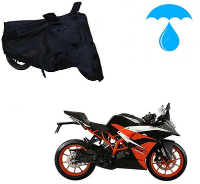 Feel heaven Two Wheeler Cover for KTM(RC 200, Black)