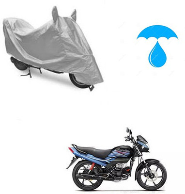 Atulit enterprises Two Wheeler Cover for Hero(Passion Plus, Silver)