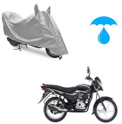 saanvi Two Wheeler Cover for Bajaj(Platina 100 DTS-i, Silver)