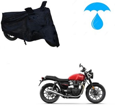 Feel heaven Two Wheeler Cover for Triumph(Twin spark, Black)