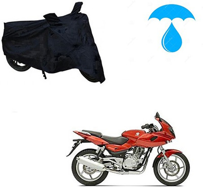 saanvi Two Wheeler Cover for Bajaj(Pulsar 220 DTS-i, Black)