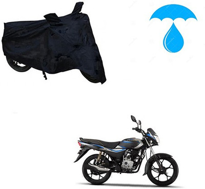 saanvi Two Wheeler Cover for Bajaj(Platina, Black)
