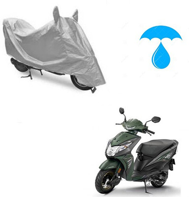 Feel heaven Two Wheeler Cover for Honda(Dio, Silver)