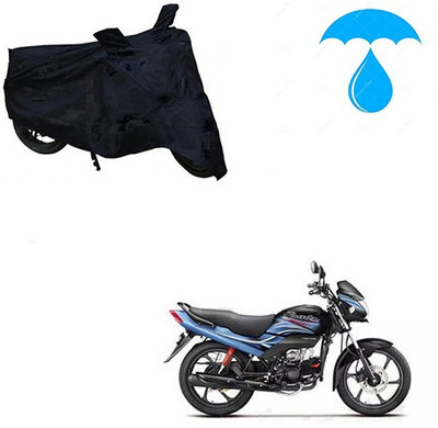 Feel heaven Two Wheeler Cover for Honda(Passion Pro, Black)