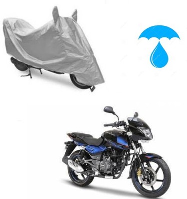 Atulit enterprises Two Wheeler Cover for Bajaj(Pulsar 150 DTS-i, Silver)