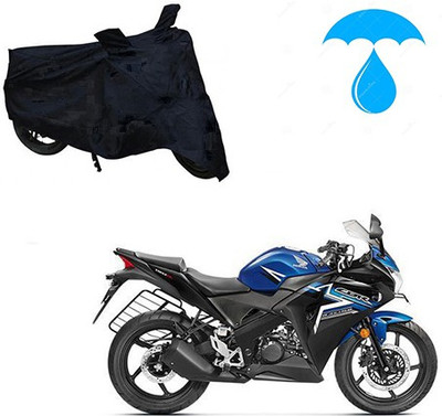 Feel heaven Two Wheeler Cover for Honda(CBR 150R, Black)