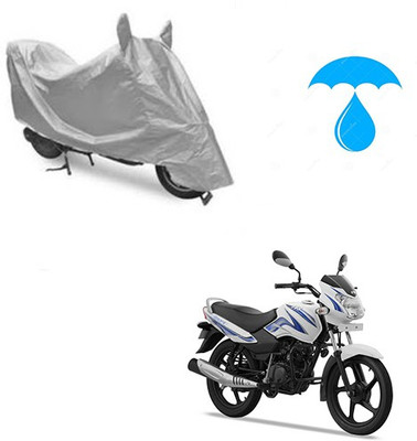 Atulit enterprises Two Wheeler Cover for TVS(Star Sport, Silver)