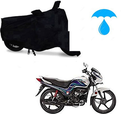 saanvi Two Wheeler Cover for Hero(Passion Pro TR, Black)
