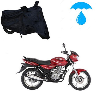 saanvi Two Wheeler Cover for Bajaj(Discover 125 DTS-i, Black)