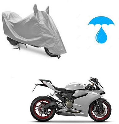 Atulit enterprises Two Wheeler Cover for Ducati(899 Panigale, Silver)