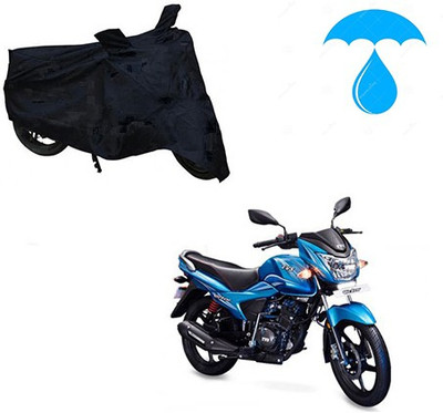 saanvi Two Wheeler Cover for TVS(Victor New, Black)