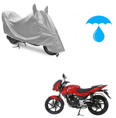 saanvi Two Wheeler Cover for Bajaj(Pulsar 200 NS DTS-i, Silver)