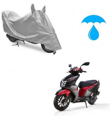 Atulit enterprises Two Wheeler Cover for TVS(NTORQ, Silver)