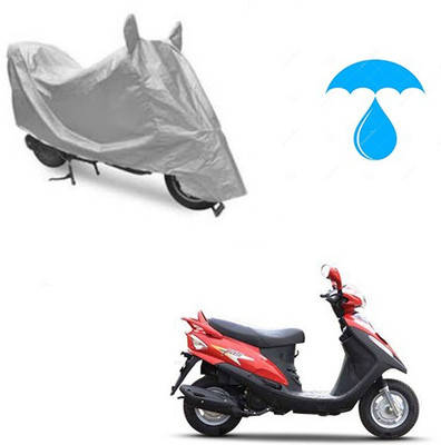 Atulit enterprises Two Wheeler Cover for Mahindra(Flyte, Silver)
