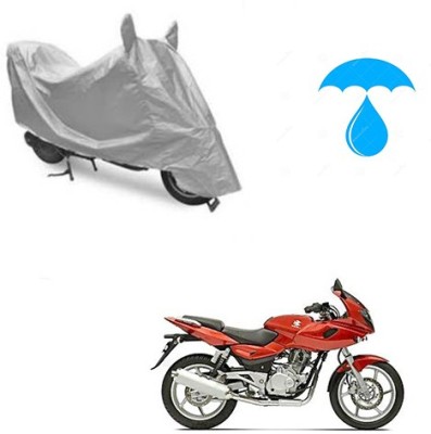 Atulit enterprises Two Wheeler Cover for Bajaj(Pulsar 220 DTS-i, Silver)