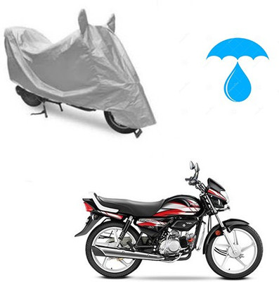 Atulit enterprises Two Wheeler Cover for Hero(CD deluxe, Silver)