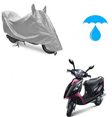 Feel heaven Two Wheeler Cover for TVS(Scooty Streak, Silver)