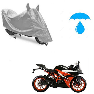 Atulit enterprises Two Wheeler Cover for KTM(RC 390, Silver)