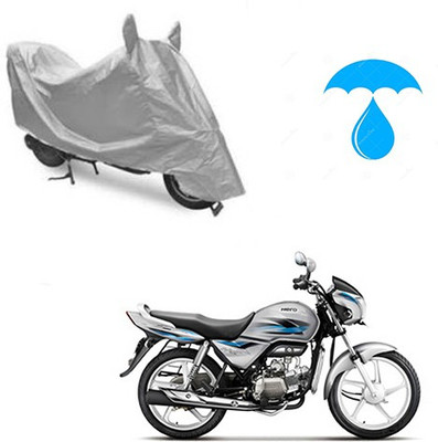 saanvi Two Wheeler Cover for Hero(Splendor Pro, Silver)