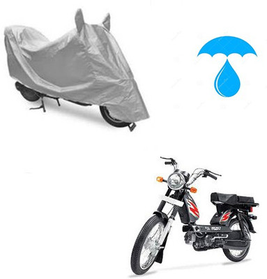 saanvi Two Wheeler Cover for TVS(Heavy Duty Super XL, Silver)