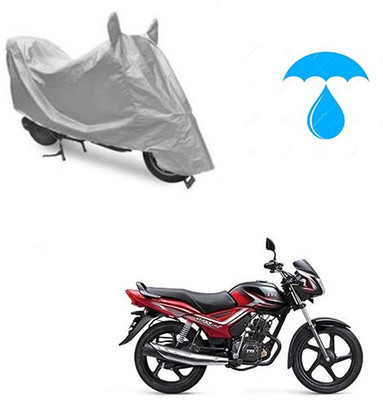 Atulit enterprises Two Wheeler Cover for TVS(Star City, Silver)