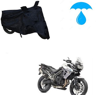Feel heaven Two Wheeler Cover for Triumph(Tiger 800 XR, Black)